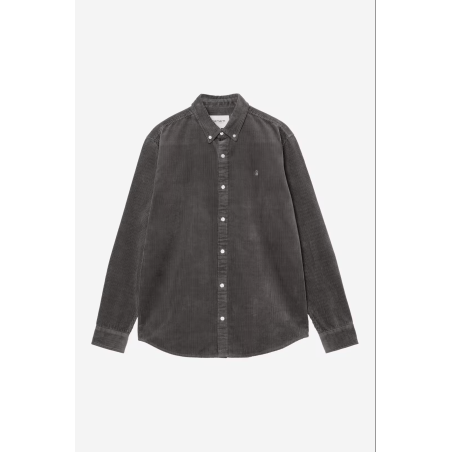 L/S Madison Cord Shirt Graphite / Graphite