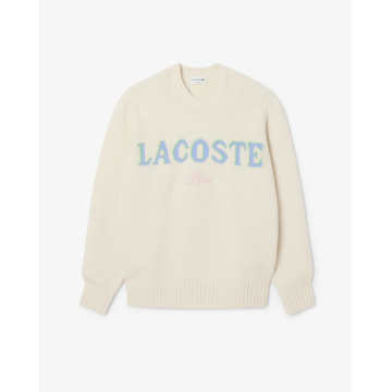Lacoste - Pull laine cardée...