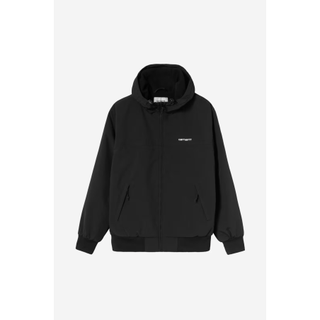 Hooded Sail Jacket Black / White