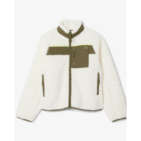 Lacoste - Veste sherpa polaire color block
