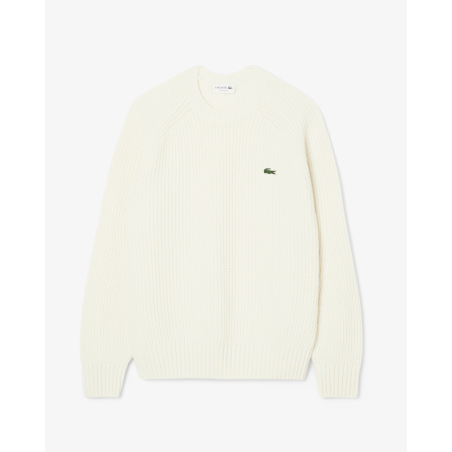 Lacoste - Pull en laine cardée épaisse Laponie