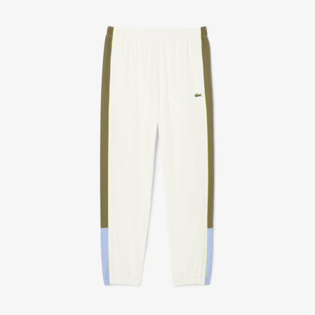 Lacoste - Pantalon de survêtement color-block Blanc / Vert Kaki / Vert