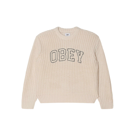 OBEY - Collegiate Sweater Whisper White Multi