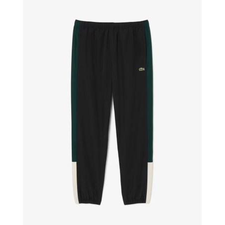 Lacoste - Pantalon de survêtement color-block Noir / Blanc / Vert