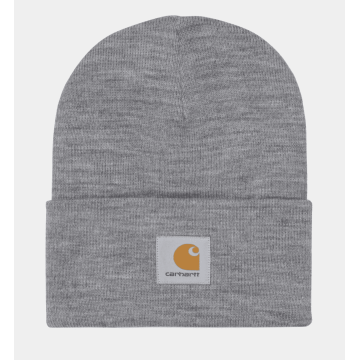 Acrylic Watch Hat Grey Heather