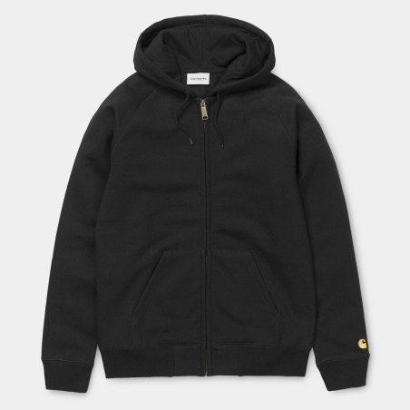 Hooded Chase Jacket Black / Gold